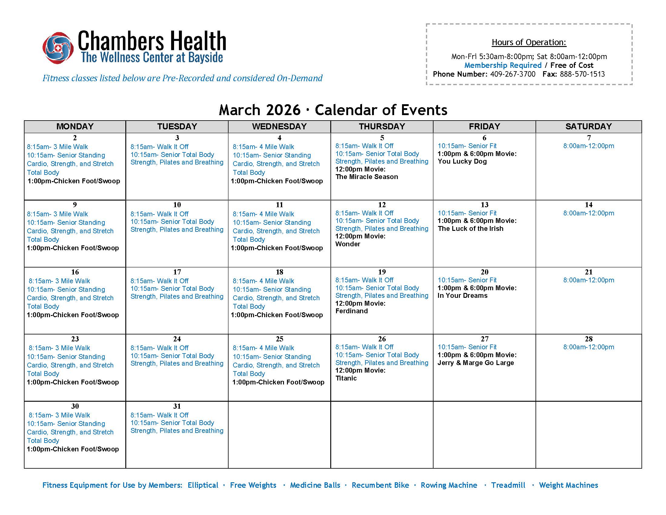 Community event calendar